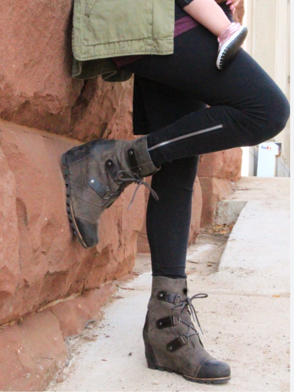 Sorel Joan of Arctic Wedge II Lace-Up Ankle Boots